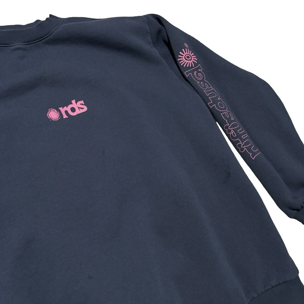 Rufus Du Sol Navy Sweatshirt Rüfüs Tour Merch EDM House Inhale Exhale 2025 SMALL